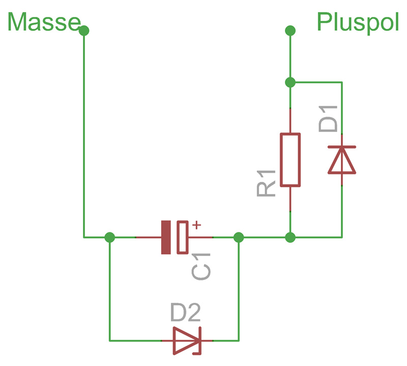 1001-digital -Pufferschaltung für 16 V-SMD-Kondensatoren